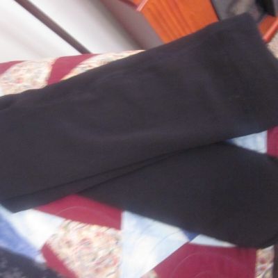 UNBRANDED BLACK FLEECE LINED TIGHTS FOOTED SIZE QUEEN