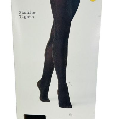 A New Day Fashion Tights Ebony With Sparkle Glitter New S/M Small Medium New