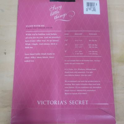 Victoria's Secret Pretty Little Things Flirt With Me Lace Top Thigh High...