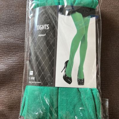 Green Tights Leotards Halloween Costume Adult Sz M Up To 160 Lb NEW Wicked Witch