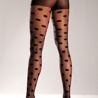 sexy BE WICKED polka DOTS dotted SHEER pantyhose NYLONS tights HOSIERY spandex