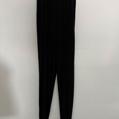 Norma Kamali Black Stretch Lazy Leggings Pants Size S