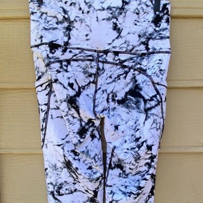Dragon Fit High Waist Yoga Leggings with Pockets,Tummy Control Workout Size M