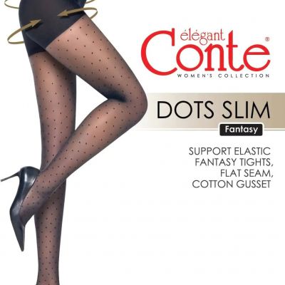 Conte Dots Slim 40 Den - Shaping Fantasy Polka-Dots Women's Tights (22?-1??)
