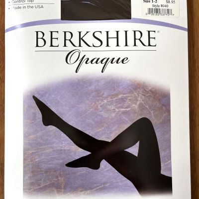 Berkshire Opaque Tights Style 8040 Chocolate Kisses Brown Control Top Size 1-2