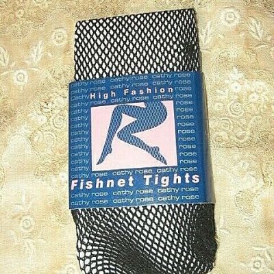 NEW HIGH FASHION ONE SIZE BLACK FISHNET TIGHTS - FITS 100 - 170 LBS, 5' - 5'9