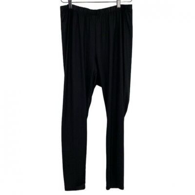 Torrid Leggings Womens Size 2 2X Faux Leather Black High Waisted Elastic Waist