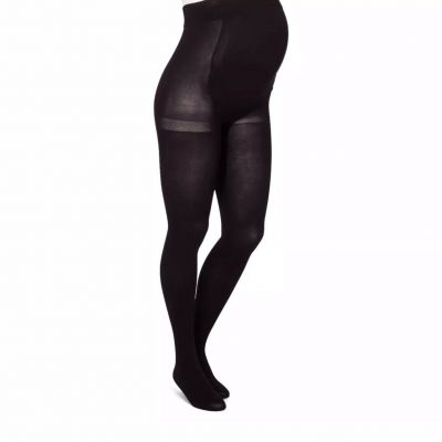 Isabel Maternity Black Opaque Maternity Tights Black Size S/M New