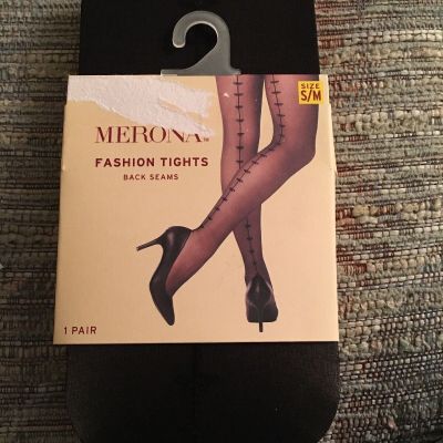 Merona Fashion Tights Back seams   size S/M