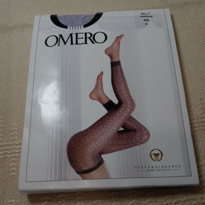 Omero Hose Stockings Milly Leggings Iris BNIP Size Small From Italy Lavander
