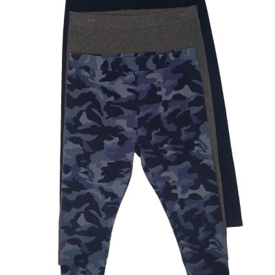 STYLE & CO Women's Leggings 3 Pair  Gray/Blue/Blue Camouflage Size Medium 29x20