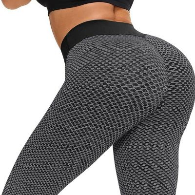 leggings size large women’s textured  Gray Black