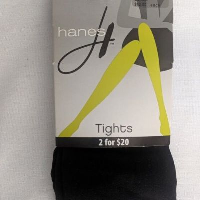 Hanes Women's Matte Opaque Control Top Size Medium Black 0B406 NEW