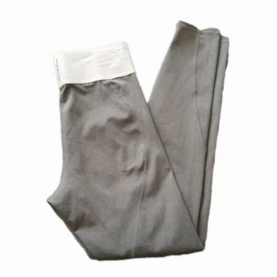 Good American Size 2 Medium Heather Gray White Active Essential Icon Leggings