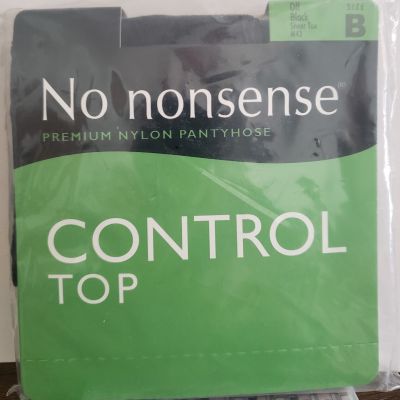 No Nonsense Premium Control Top Pantyhose, Off Black (M43),  Size B