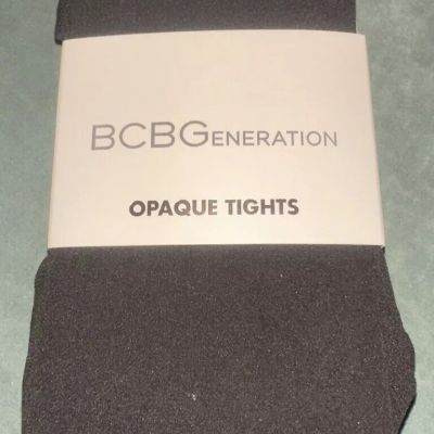 BCBG Generation. Opaque Tights 2 Pack Women's Size L/XL.  NEW Pack Black/Brown.