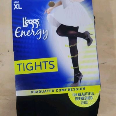 LEGGS Energy GRADUATED COMPRESSION Tights BLACK XL