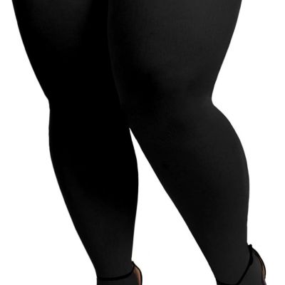 Plus Size Thigh High Stockings for Thick Thighs- Extra Long Womens Opaque Over