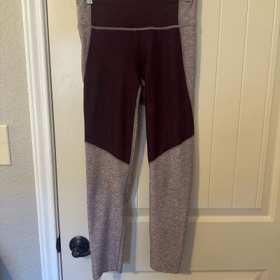Outdoor Voices Purple Colorblock Workout Leggings Size Small