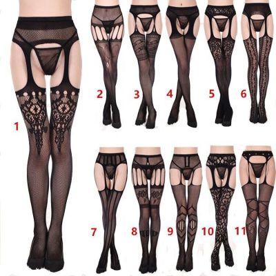 Women Lady Suspender Tights Stocking Fishnet Pantyhose Lace Stockings Sexy