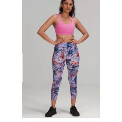 Lululemon Women's Plus Size 20 Blue/Purple High-Rise Crop Leggings 23