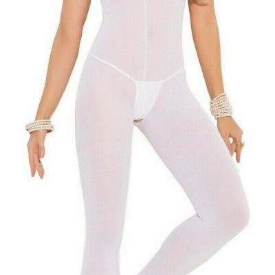 Plus Size Opaque Bodystocking with Spaghetti Straps Womens Queen