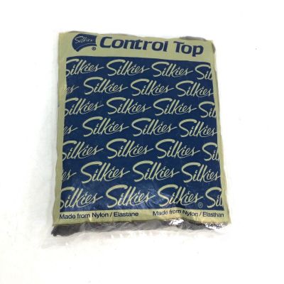 Silkies Pantyhose Control Top Large Misty Grey Nylon Hose Vintage Support Legs