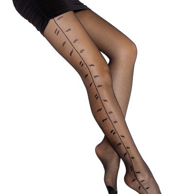 Women's Sexy Pattern Sheer Black Stockings Thighs Pantyhose / One Size Fits Most