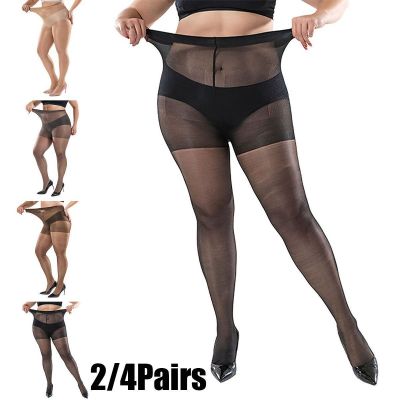 Plus Size Shiny High Glossy Sheer Stockings Dance Tights Pantyhose Hosiery Women