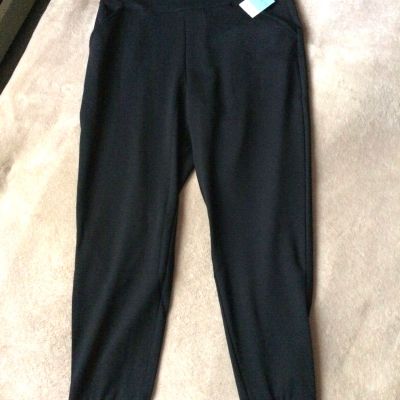 ASSETS by SPANX BBW 1X Very Black Ponte Shaping Jogger Leggings Style 20335R NWT