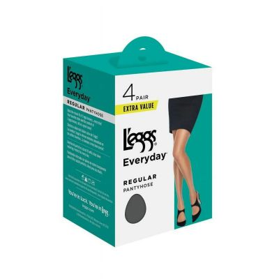 L'eggs® Women's Everyday Regular Pantyhose, 4 Pair,  