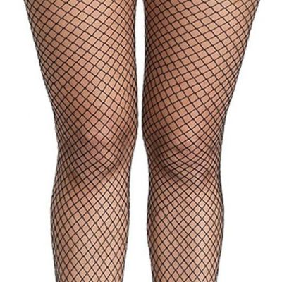 Women'S High Waisted Fishnet Tights Sexy Wide Mesh Fishnet Stockings