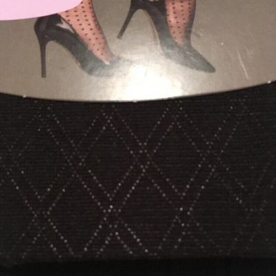 New Burlesque Pinup Black Diamond Trellis Pattern Fashion Tights 2 125-165lbs