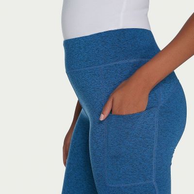 AnyBody Small Heather Blue Move Stretch Jersey Leggings workout