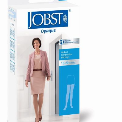 Jobst Womens Opaque Compression Thigh 15-20 mmhg Stockings Silicone Dot Supports