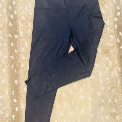 EUC Offline Leggings By Aerie Shimmery/Shiny Blue Size Xl Cross Front
