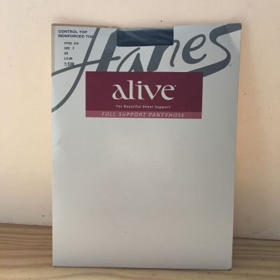 Hanes Barely There Alive Full Support Control Pantyhose Style 810  Size E Brown