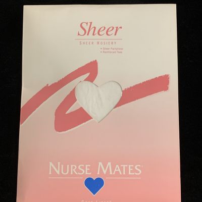 Nurse Mates New Sheer Hosiery White Size C