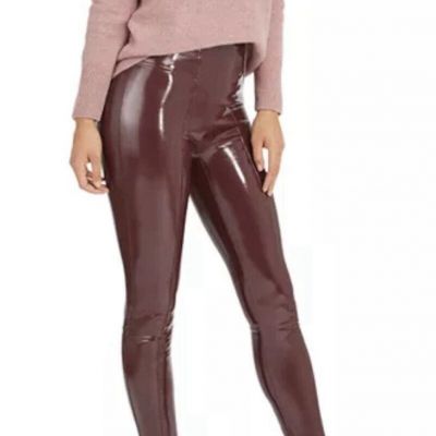 SPANX Faux Patent Leather Leggings NWT Small Slimming Comfort Classy Night Out