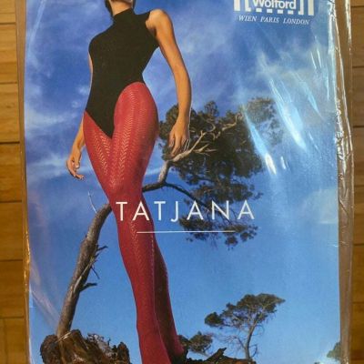 Wolford Pink Tatjana Fishnet Tights Women's size Medium