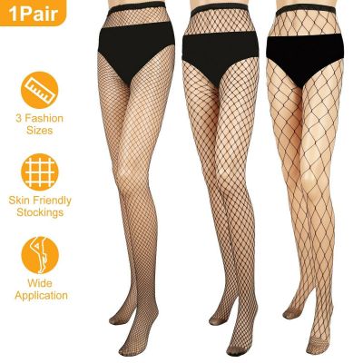 Women Fishnet Stockings Net Pattern Hosiery Pantyhose Black Tight Sock S/M/L Lot