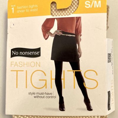 NEW No Nonsense Fashion Beige Fishnet-Tights S/M Nude Lot of 2