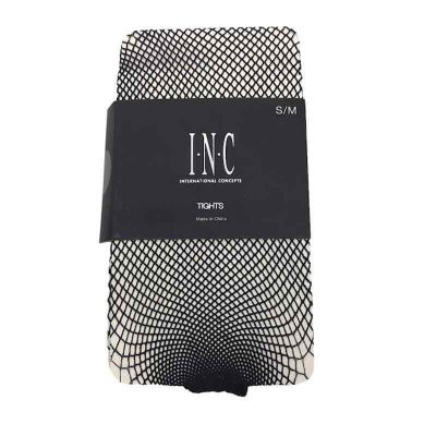 INC International Concepts Women's Fishnet Tights Pantyhose S/M Black 100027101