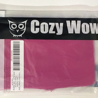 Cozy Wow Footed Dark Fuchsia Tights Size Small/Medium NEW in Package