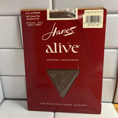 Hanes Alive Pantyhose Full Support Control Top 810 F Barely There Reinforce Toe