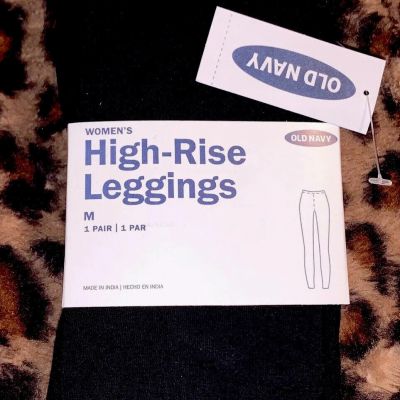 Old Navy Original Women's Comfy Stretch Cotton Blend High Rise Leggings-Medium!