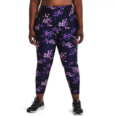 Under Armour Plus Size Printed Purple Floral Leggings 1X NWT