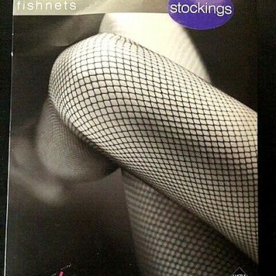 Charnos Fishnet Stockings, size medium, colour black