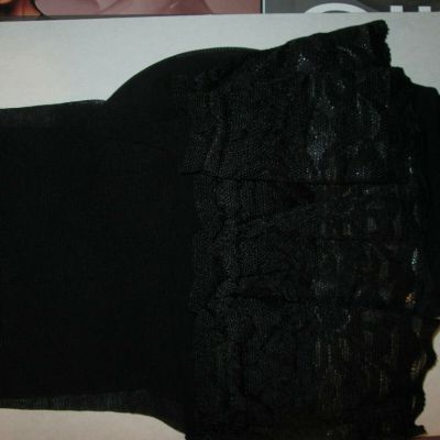 GIULIA EMOTION ELEGANT HOLD UP STOCKINGS  40 DEN 2 SIZES BLACK CAPPUCCINO