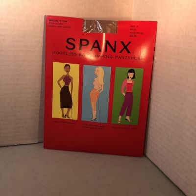 SPANX Footless BODYSHAPING Control Top PANTYHOSE Hosiery Color SPICE Size A NEW